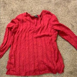 Women’s Plus Ralph Lauren Cable Knit Sweater